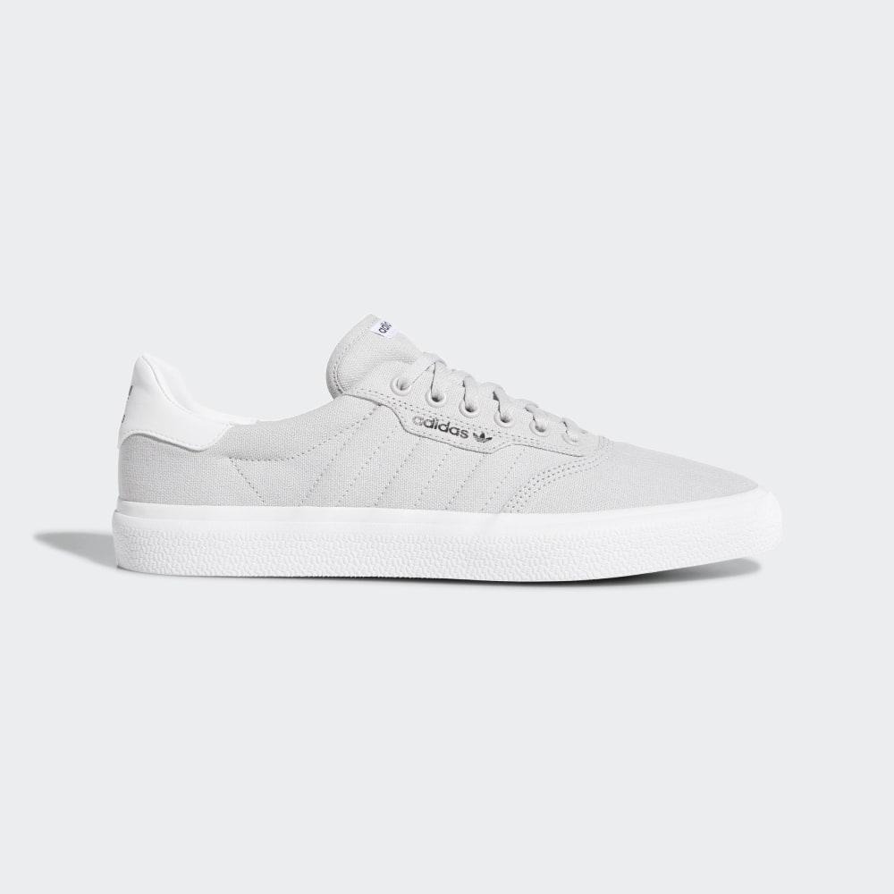 Adidas Women's 3MC Vulc Originals Shoes Light Grey/White Ireland DB3105